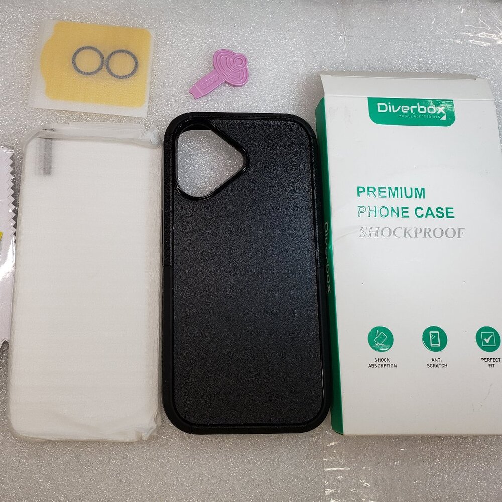 Diverbox Magnetic for iPhone 17 Case-Compatible with MagSafe Heavy Duty. Black